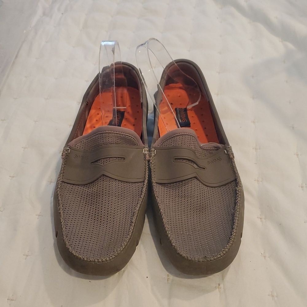Swims Slip-On Penny Loafers / Drivers Size  9 US in Solid Olive Green